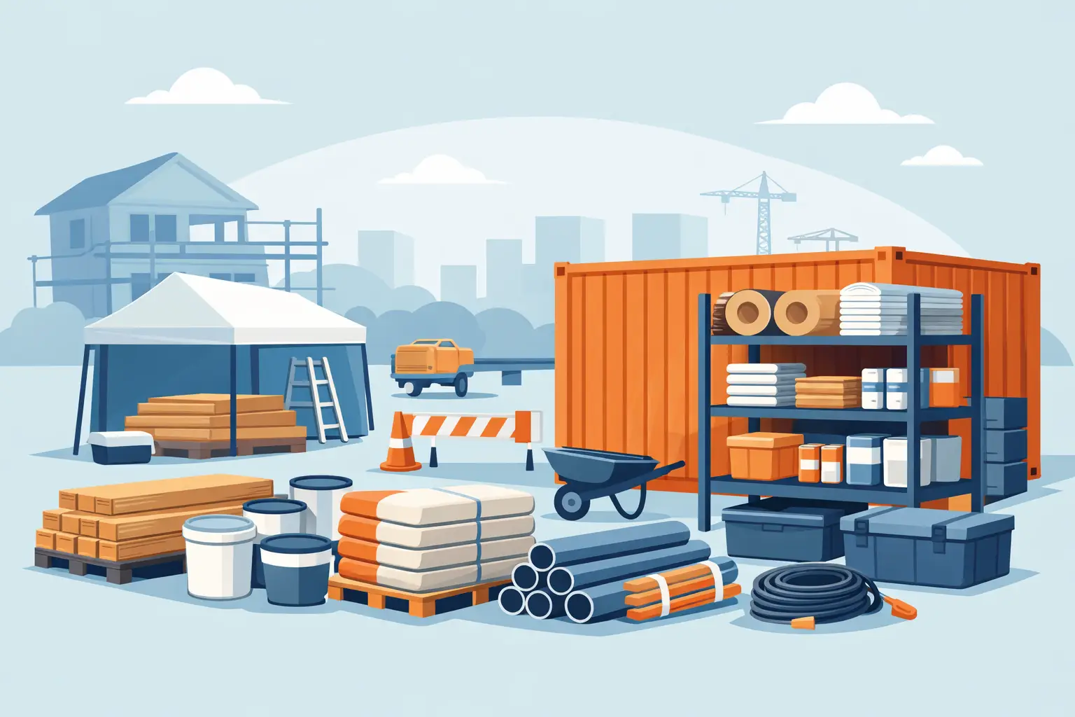 How to Store Renovation Materials on Site