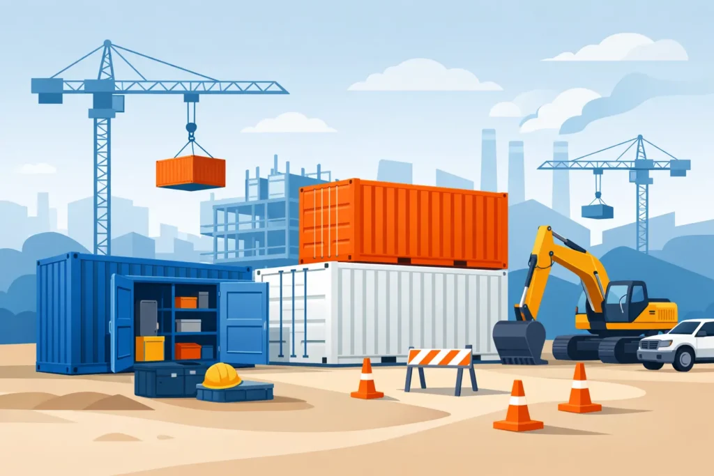 Industrial Container Storage for Active Job Sites