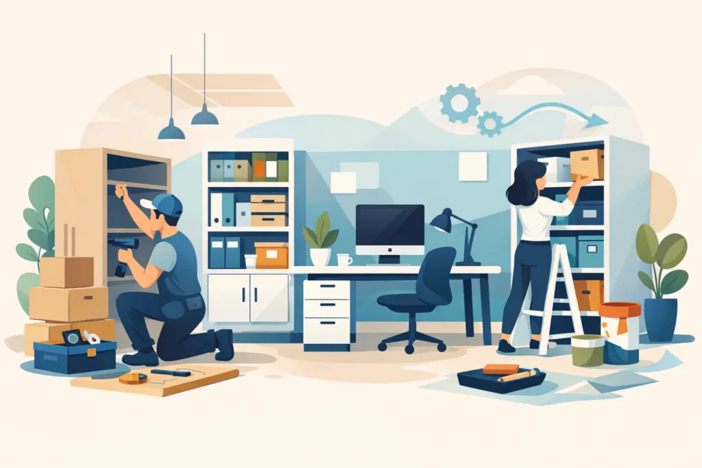 Office Renovation Storage That Keeps Work Flowing
