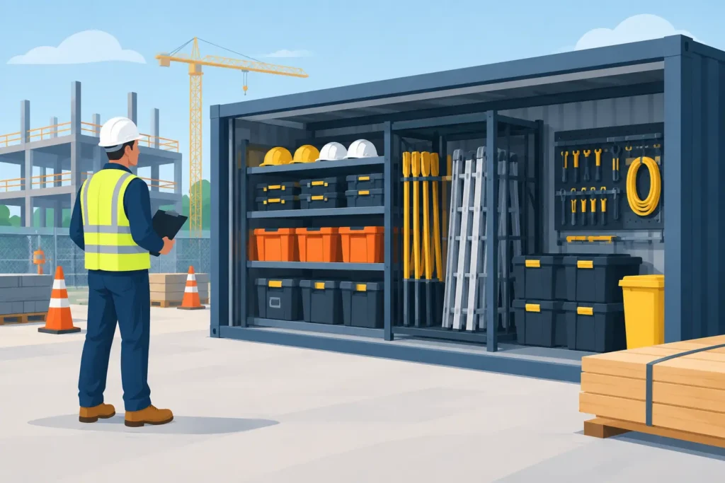 How to Organize Jobsite Storage for Safer Work